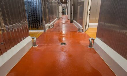 Over 1000 m2 of Flowfresh floors in the Seamor fish processing plant in Szczecin