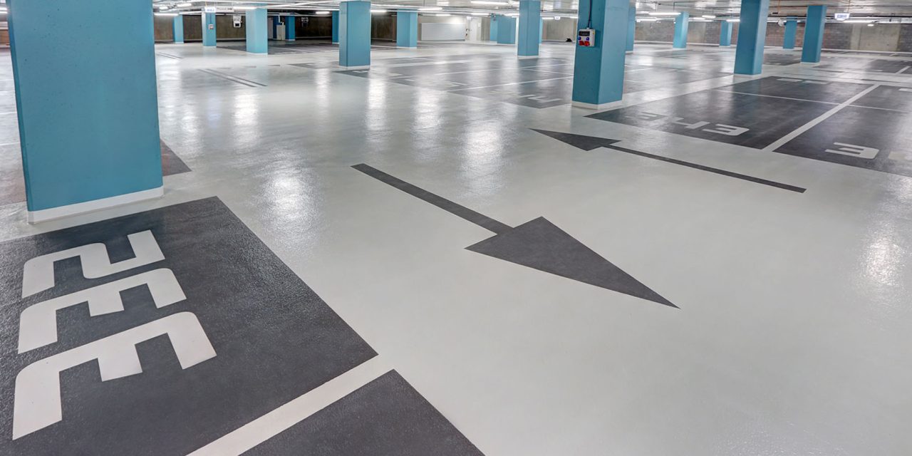 Resin floors in car parks – why is crack bridging important? Flowcrete experts’ advice.